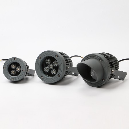 led射燈戶外圓形投射燈室外防水工程庭院照樹燈聚光投光燈3W