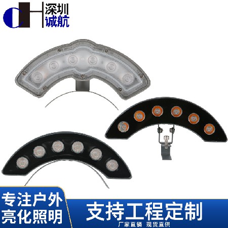 led瓦楞燈戶外工程亮化防水黃光6W古建筑瓦片燈屋頂古建筑涼亭
