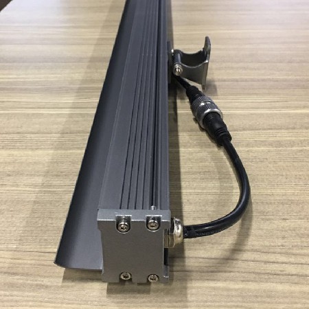 led洗墻燈戶外防水220v射燈酒店工程亮化投光燈24W七彩婚慶線條燈